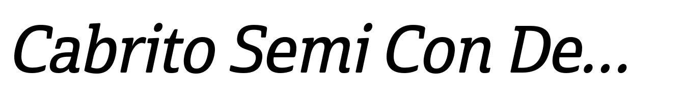 Cabrito Semi Con Demi Italic